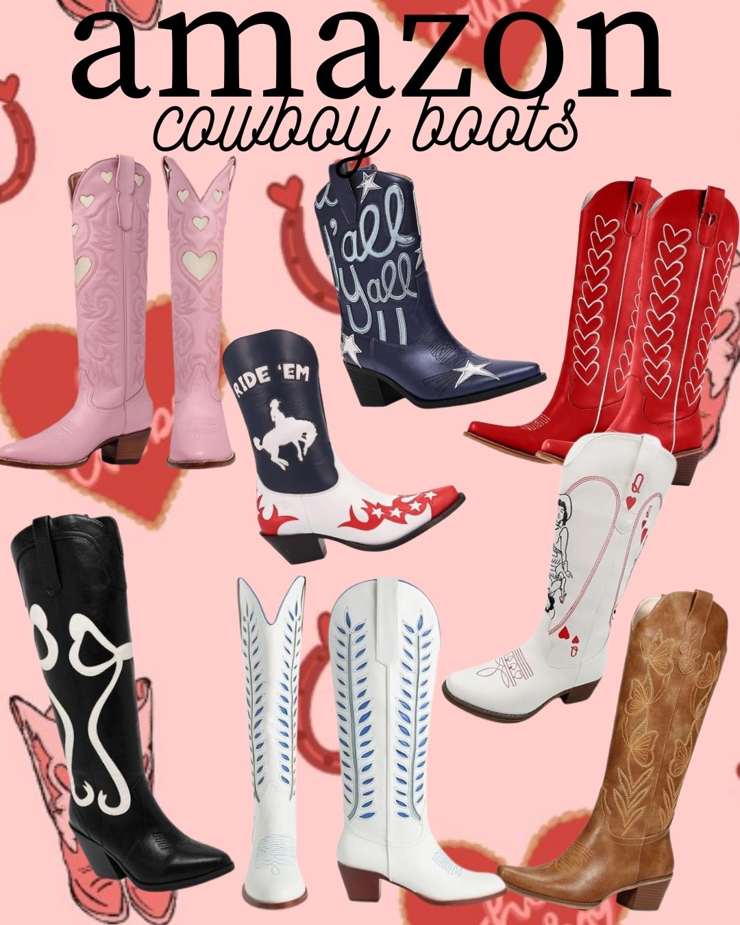 Rodeo season is about to get cuter with some new boots from Amazon! 

All under $100!
Rodeo Season l Cowgirl l Rodeo l Cowboy Boots l 

#LTKgrwm #LTKootd #LTKMidsize