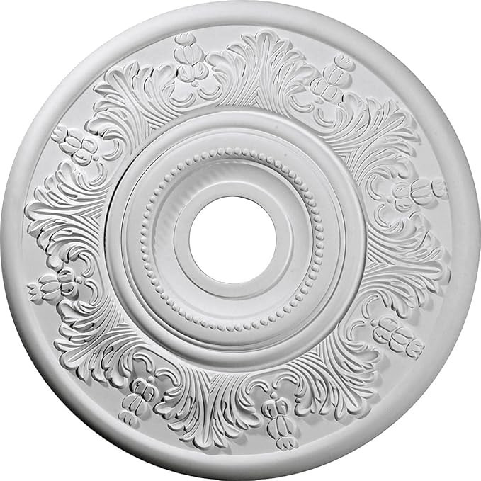 Ekena Millwork CM20VI Vienna Ceiling Medallion, 20"OD x 3 1/2"ID x 1 1/2"P (Fits Canopies up to 6... | Amazon (US)