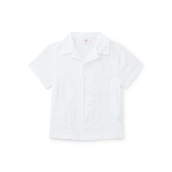 Wonder Nation Boys Cotton Button Up Top with Short Sleeves, Sizes XS-XXL | Walmart (US)