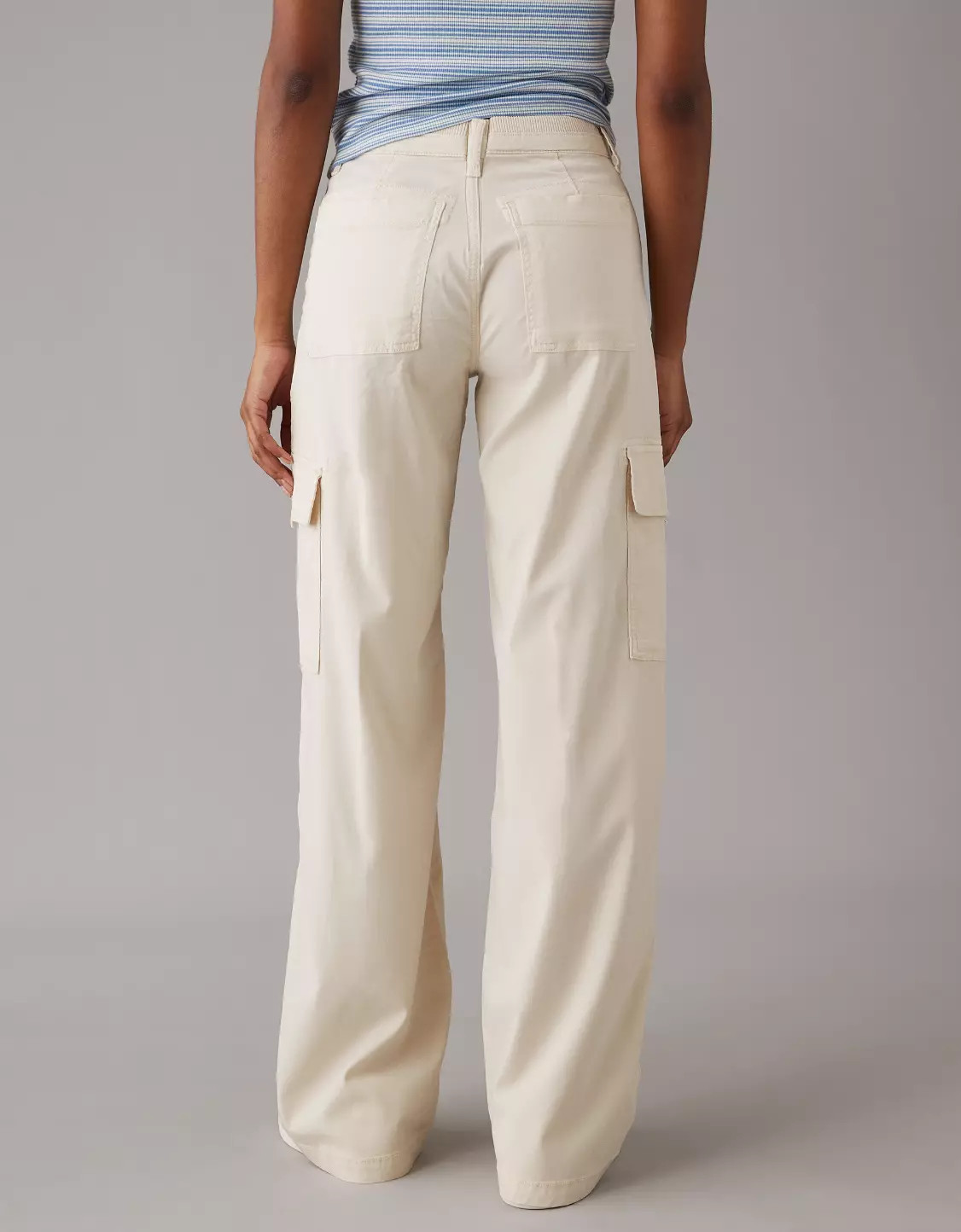 AE Dreamy Drape Stretch Cargo Super High-Waisted Baggy Wide-Leg Pant | American Eagle Outfitters (US & CA)