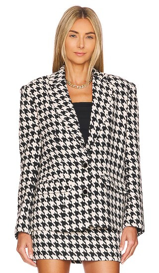 Blair Blazer in Black & White | Revolve Clothing (Global)