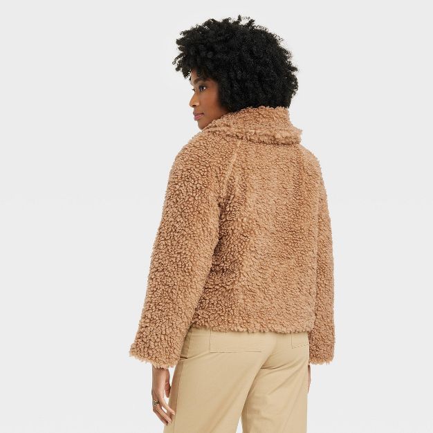 Women's Faux Fur Bomber Jacket - A New Day™ | Target