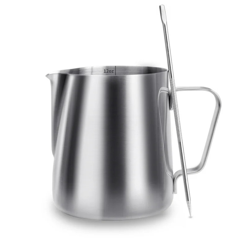 Milk Frothing Pitcher, ENLOY Stainless Steel Creamer Frothing Pitcher Cup , Perfect for Espresso ... | Walmart (US)