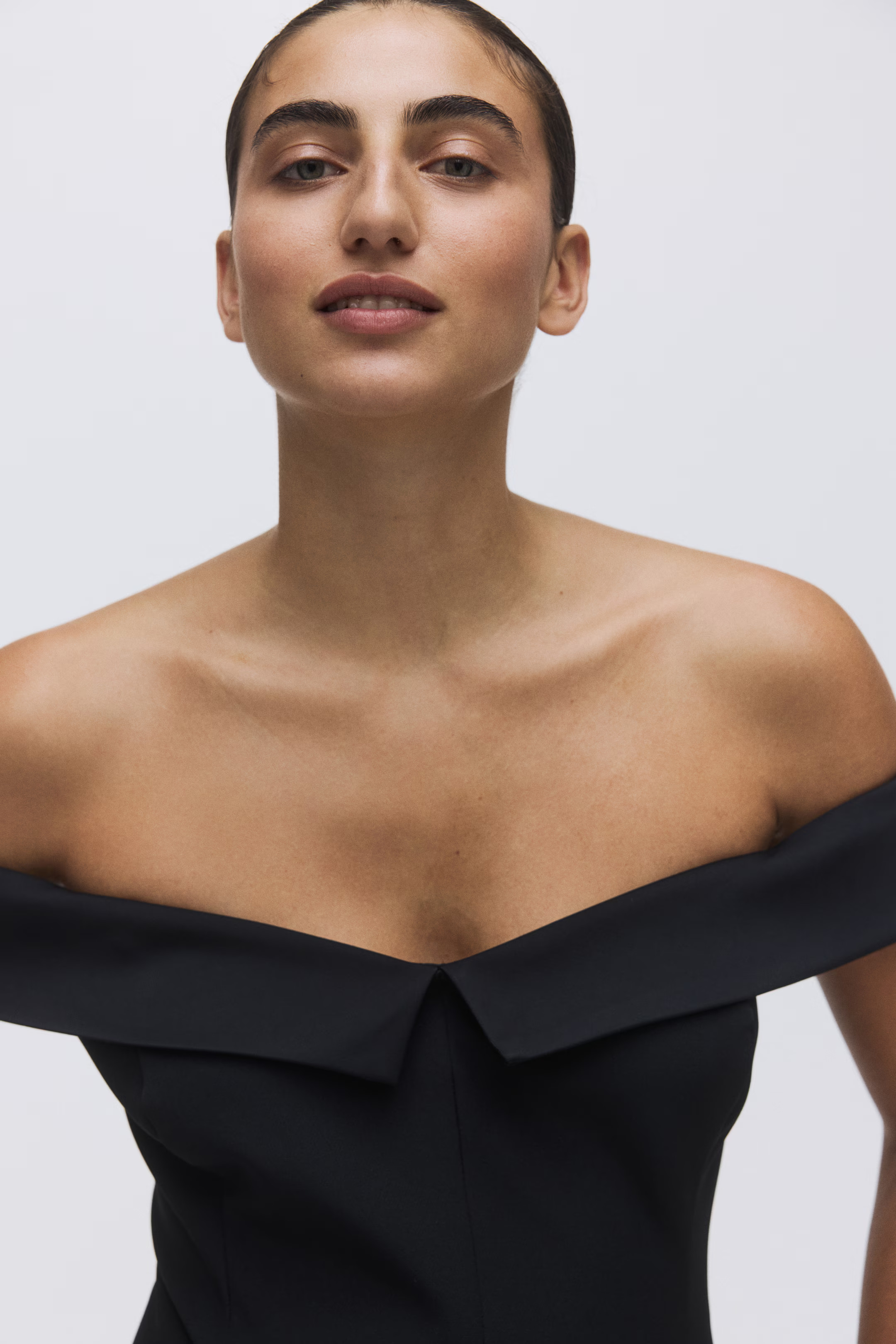 Off-the-Shoulder Jumpsuit - Black - Ladies | H&M US | H&M (US + CA)