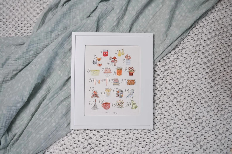 Numbers 1-20 Poster: Watercolor Educational Chart, Playroom Decor - Etsy | Etsy (US)