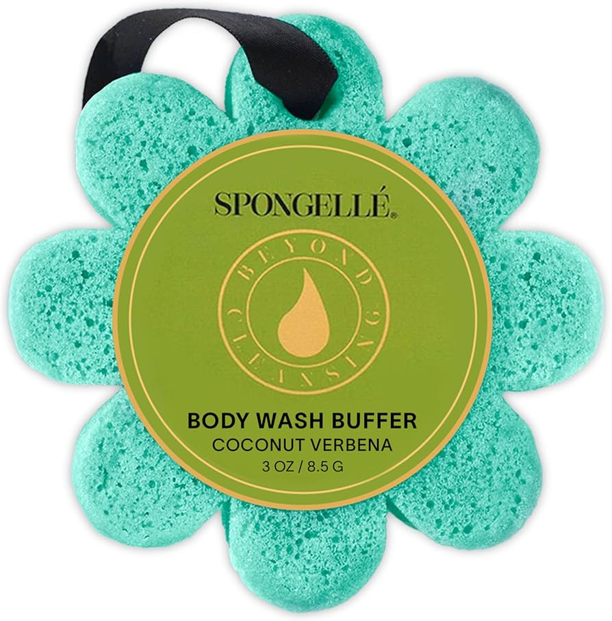Spongelle Coconut Verbena Wild Flower Buffer Body Scrubber | Bath & Shower Loofah for Women | Exf... | Amazon (US)