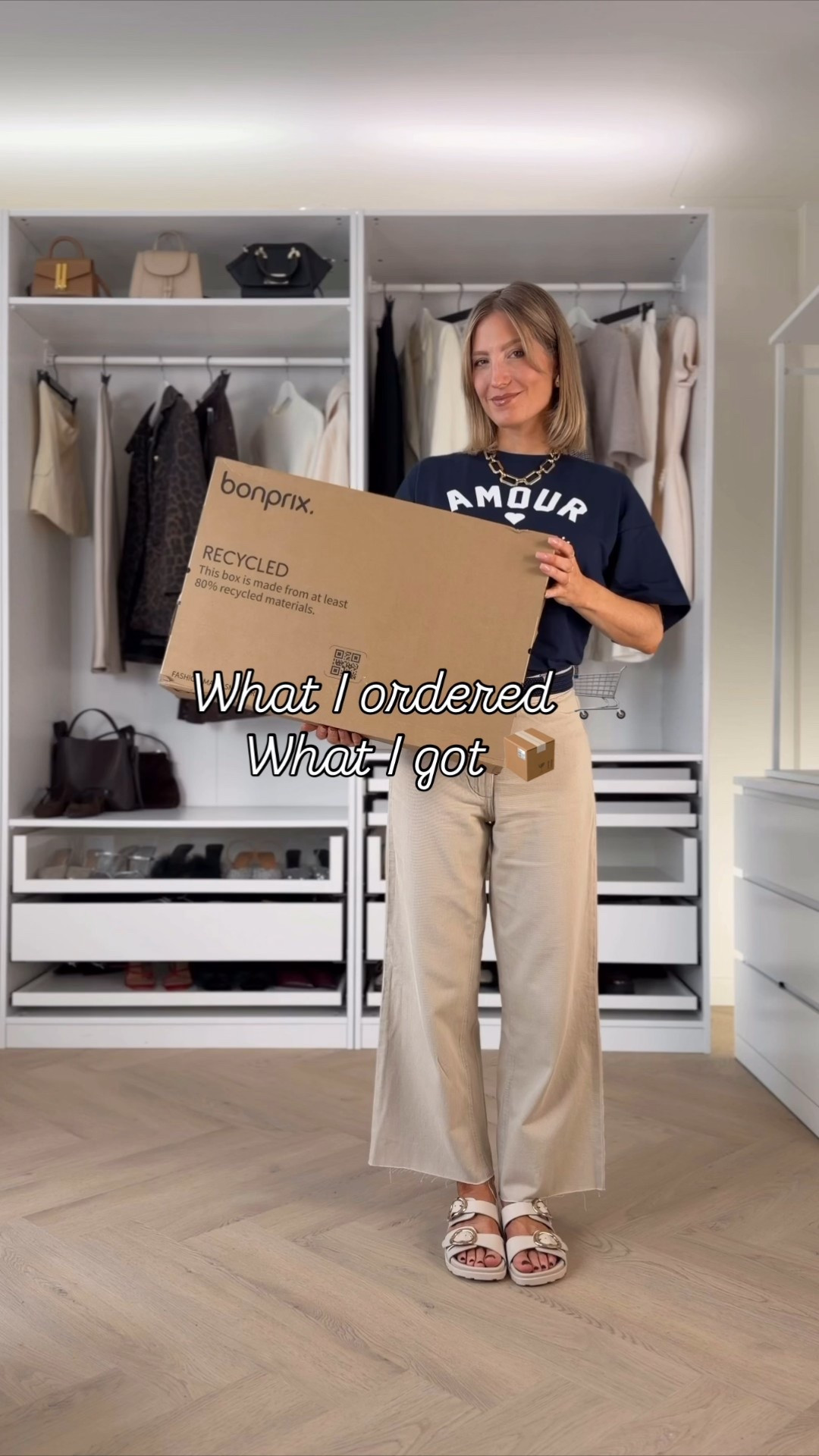 AD - Neutral summer staples but make it chic 🤍✨ This new @bonprix haul is giving effortless elegance with wearable pieces you’ll actually repeat all season! 

🚨 I have an exclusive discount code for my Dutch followers valid for 48 hrs:  ‘style15' for 15% off everything! 

Make sure to use it!

Outfit 1️⃣: jeans 36, tshirt 36/38
Outfit 2️⃣: jumpsuit 38
Outfit 3️⃣: dress 36

Like this post to save it to your favourite folder and come back later to shop.

bonprix haul, summer outfits, neutral summer style, navy t shirt outfit, wide leg trousers, beige jumpsuit, summer jumpsuit outfit, blue white print dress, holiday outfit ideas, effortless chic style, capsule wardrobe summer, minimalist summer fashion, comfortable summer sandals, platform buckle sandals, woven crossbody bag, gold statement necklace, everyday elegant outfits, casual chic summer, affordable summer fashion, european summer style

#LTKSeasonal #LTKstyletip