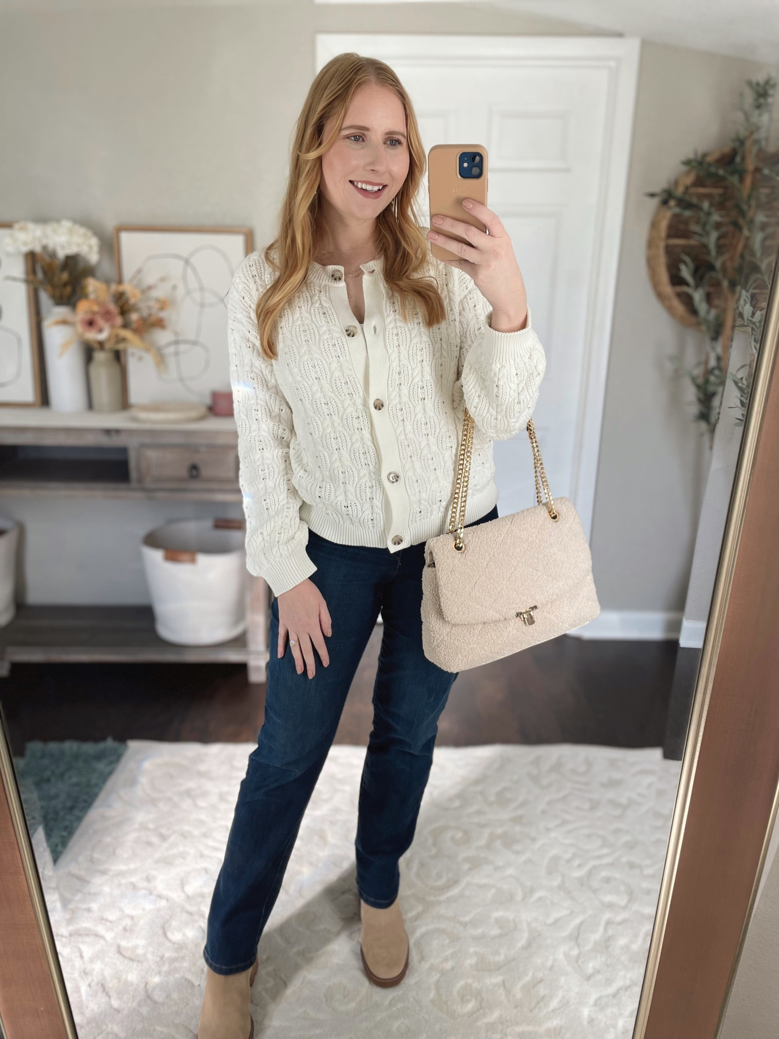 Cardigan : size S
Jeans : size 10/30
Sherpa bag
Walmart outfit
Walmart fashion
Walmart finds
#walmart
#walmartfashion


#LTKsalealert #LTKunder50 #LTKFind