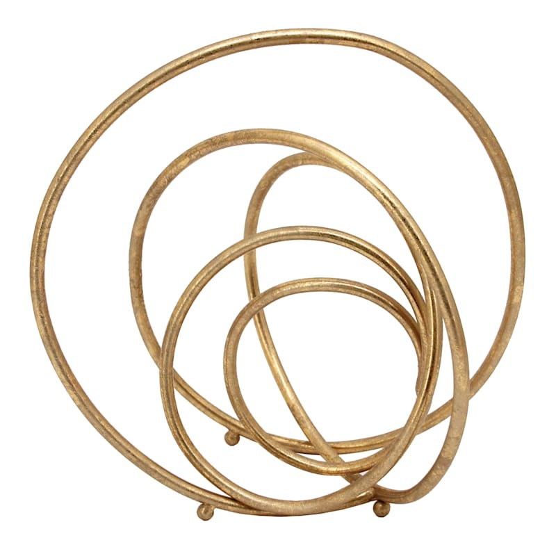 Gold Metal Spiral Ring Decor, 11" | At Home