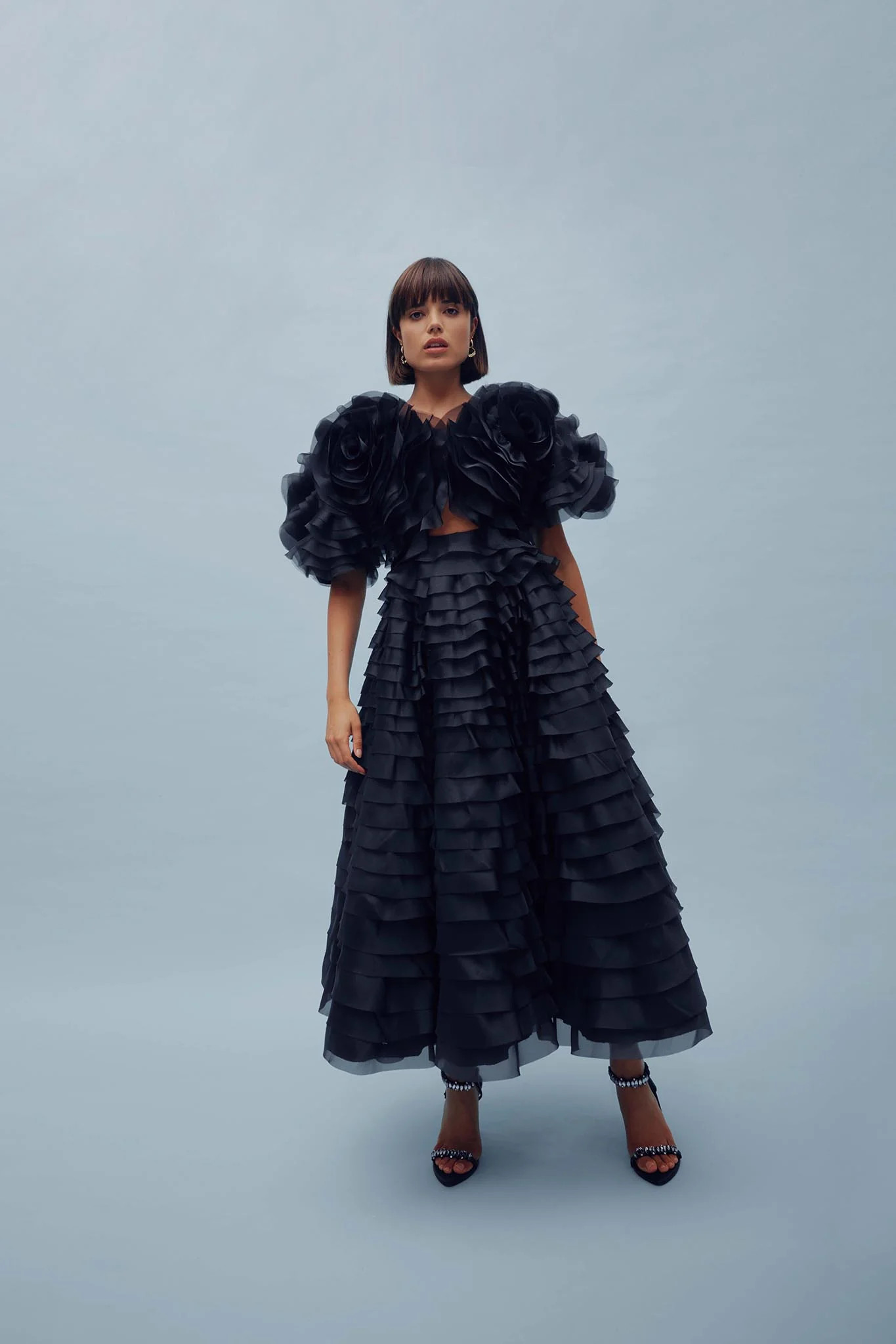 Amour Ruffle Midi Dress | aje. (US, UK, Europe, ROW)