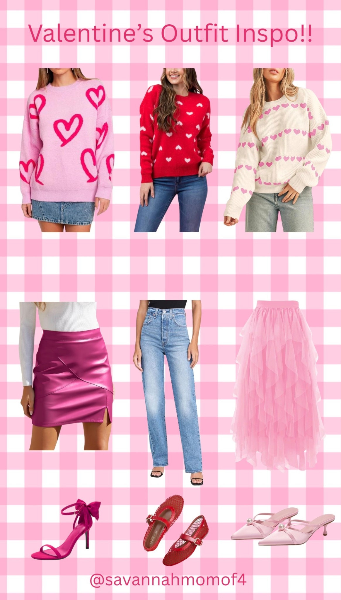 Valentine’s Day inspo you’ll actually wear 💕 Three totally different looks — one sexy + edgy, one casual + comfy, and one chic + sophisticated. Perfect for date nights, girls’ nights, or any Valentine’s plans.

#LTKFindsUnder100 #LTKSaleAlert #LTKSeasonal