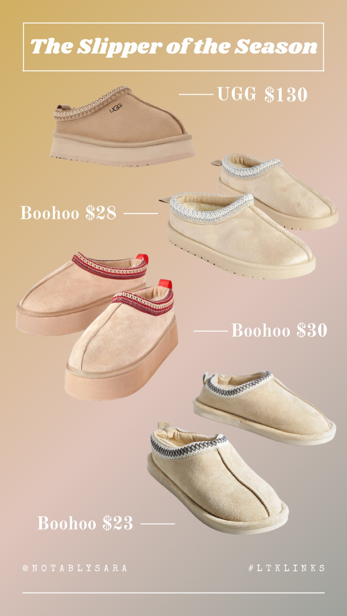 The Ugg Tasman Slipper look alike! These dupes from Boohoo look soooo cute and the aesthetic is on point.

Ugg dupe, UGG dupe, Ugg slipper look alike, Ugg boots, fall footwear, fall aesthetic #LTKunder50

#LTKSeasonal #LTKshoecrush