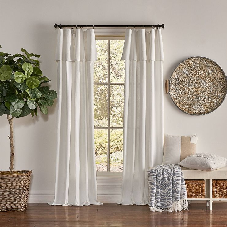 1pc Light Filtering Drop Cloth Window Curtain Panel - Mercantile | Target