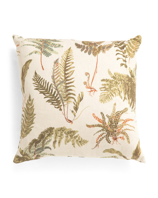 Made In Usa 20x20 Linen Blackburn Plain Feather Filled Pillow | TJ Maxx