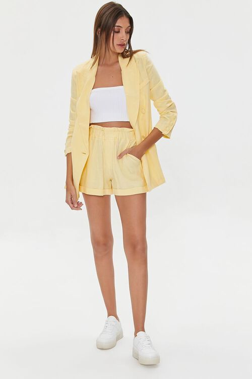 Linen-Blend Paperbag Shorts | Forever 21 | Forever 21 (US)