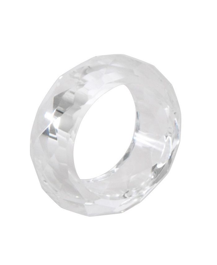 Saro Lifestyle Crystal Napkin Ring, Set of 4 & Reviews - Table Linens - Dining - Macy's | Macys (US)