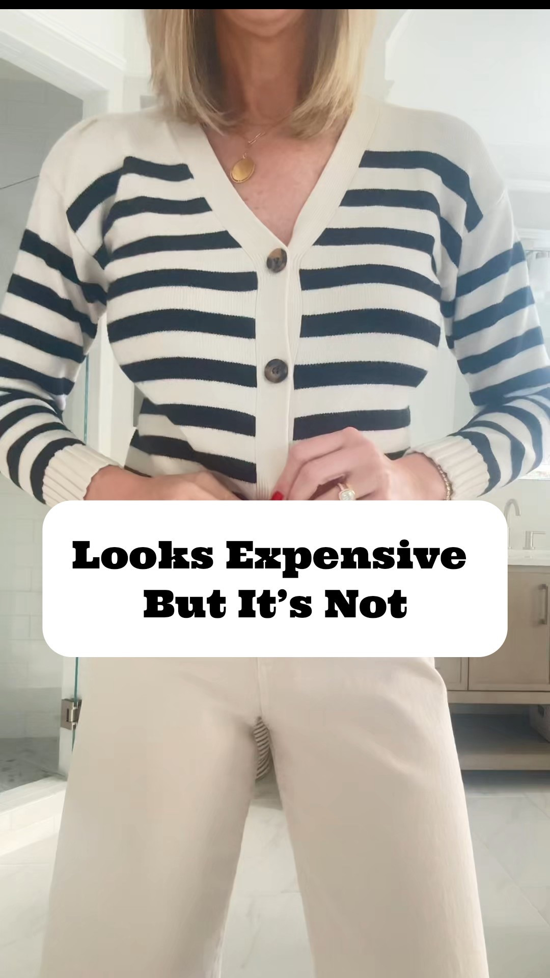 I purchased this sweater a year ago and it’s one of my most worn ones.  Looks like the designer version but for a fraction of the price. 

Proof that great style doesn’t always have to cost a lot of money. 

Look for good quality fabric and good tailoring.  

Wearing a size small.  

#LTKFindsUnder50 #LTKOver40 #LTKootd