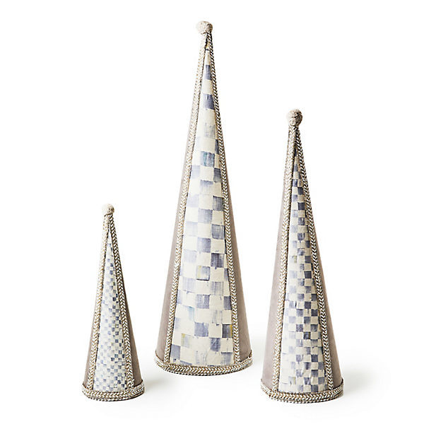 MacKenzie-Childs Crystal Palace Suede Cone Trees | MacKenzie-Childs