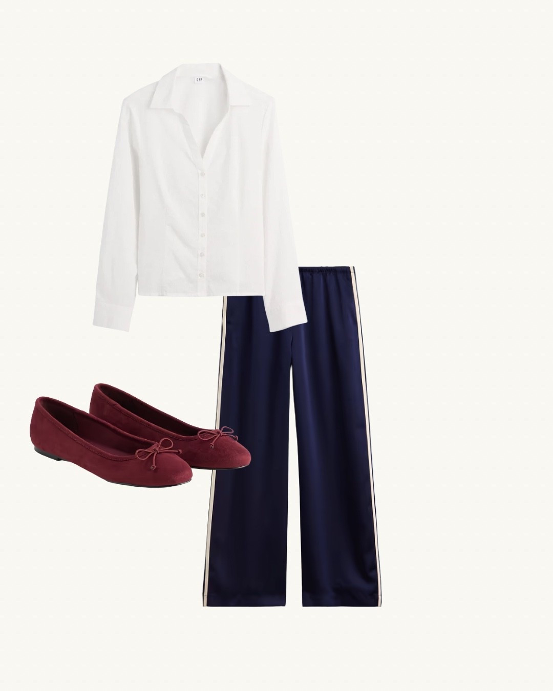 Sale alert! 40% off at Gap + 10% with code FAMILY. Obsessed with this white button up shirt and satin trousers. A great office outfit.

#LTKworkwear #LTKstyletip #LTKsale