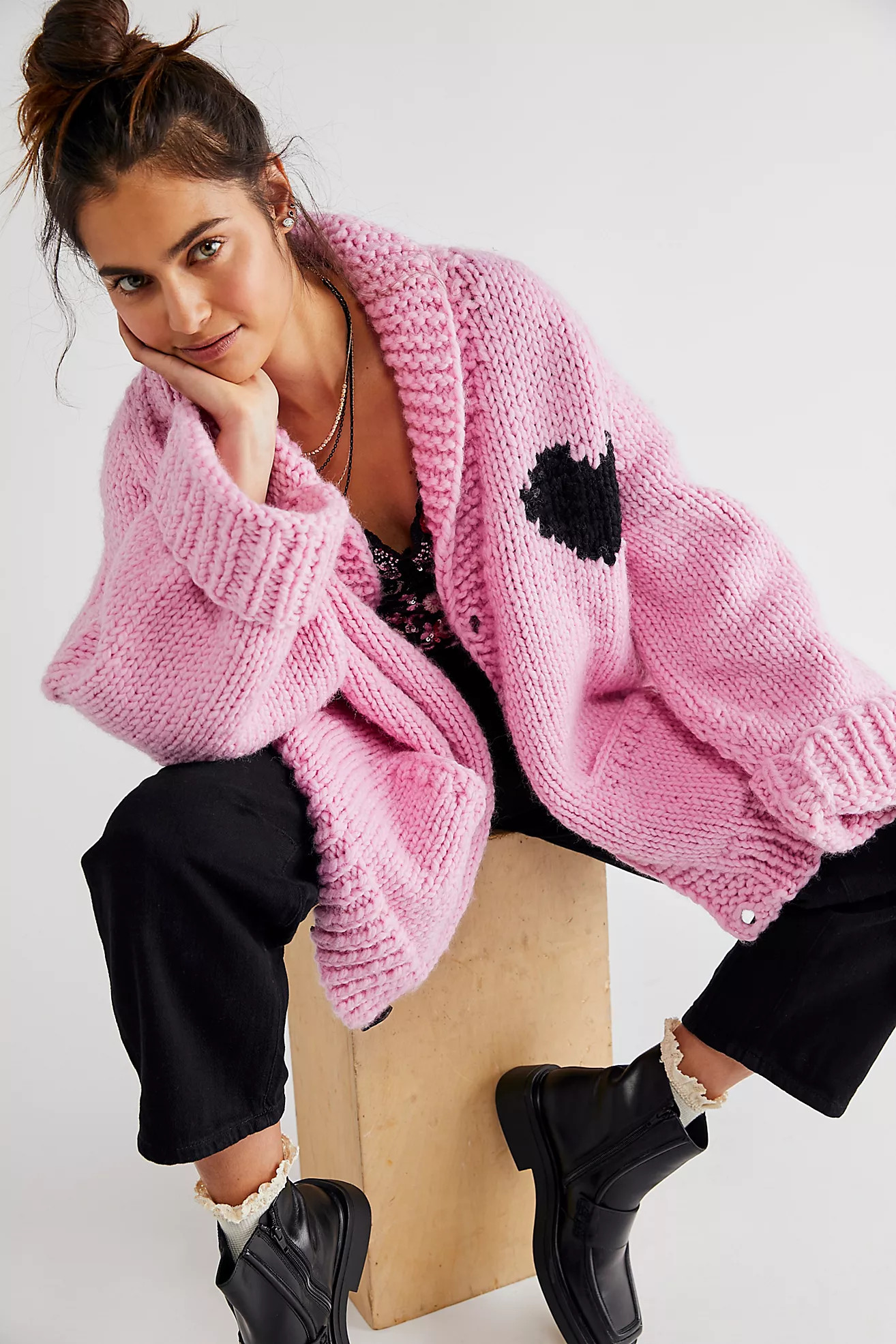 GOGO Heart Cardi | Free People (UK)