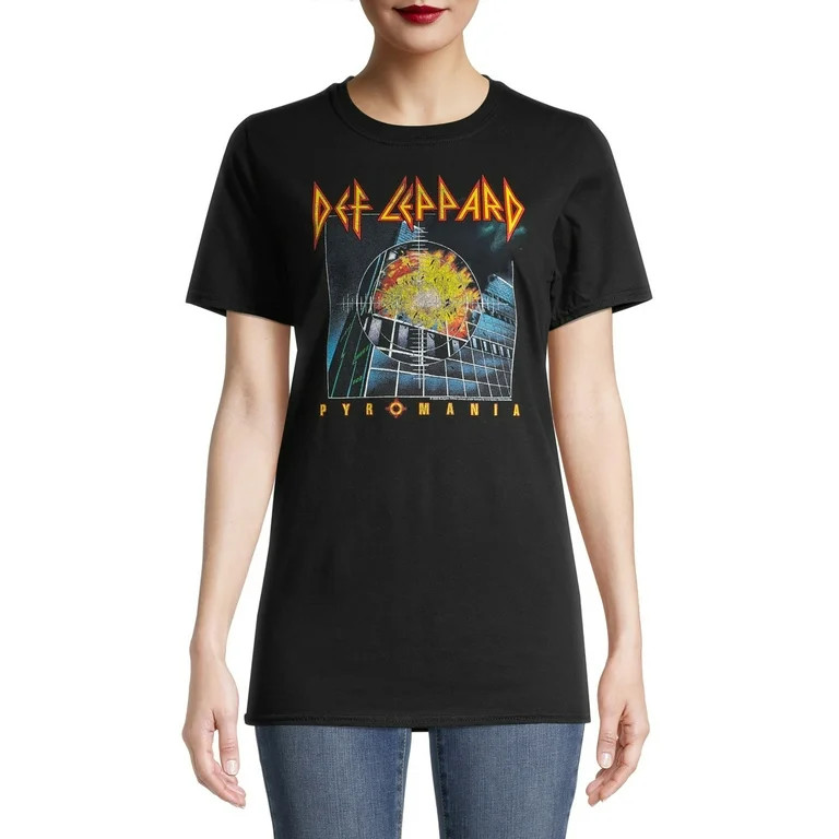 Def Leppard Women's Short Sleeve Graphic T-Shirt | Walmart (US)