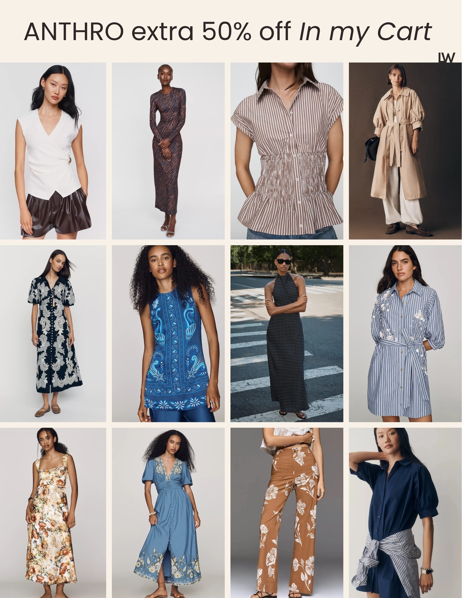 Anthro Sale Picks…EXTRA 50% off in cart!