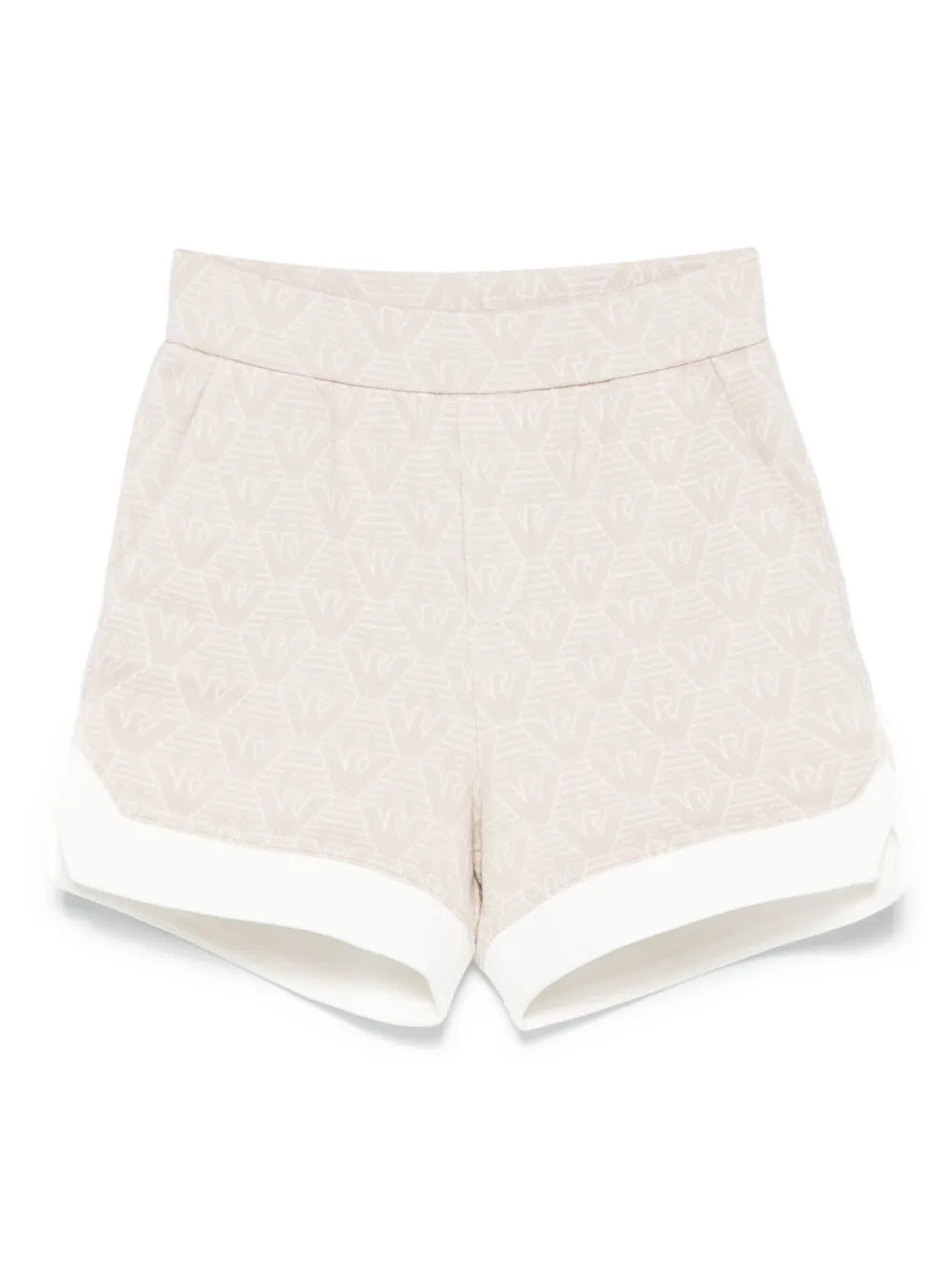 Emporio Armani Kids logo-jacquard Jersey Shorts | Neutrals | FARFETCH | Farfetch Global