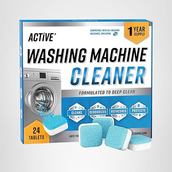 Washing Machine Cleaner Descaler 24 Pack - Deep Cleaning Tablets For HE Front Loader & Top Load W... | Amazon (US)