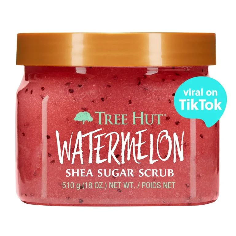 Tree Hut Watermelon Shea Sugar Exfoliating and Hydrating Body Scrub, 18 oz. | Walmart (US)