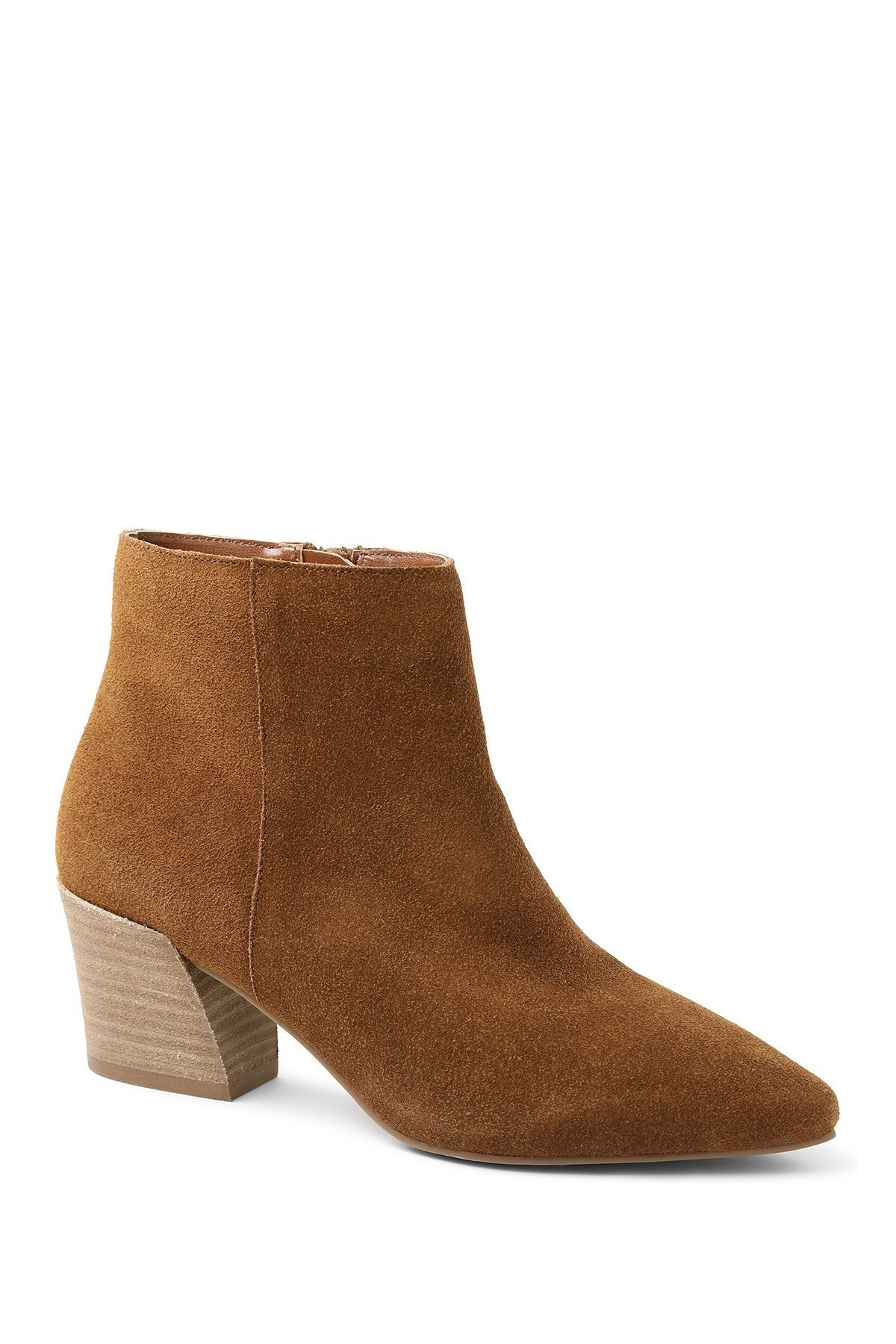 Kensie | Leyton Suede Stacked Heel Bootie | Nordstrom Rack | Nordstrom Rack
