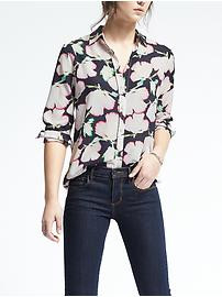 Easy Care Dillon-Fit Floral Print Shirt | Banana Republic US