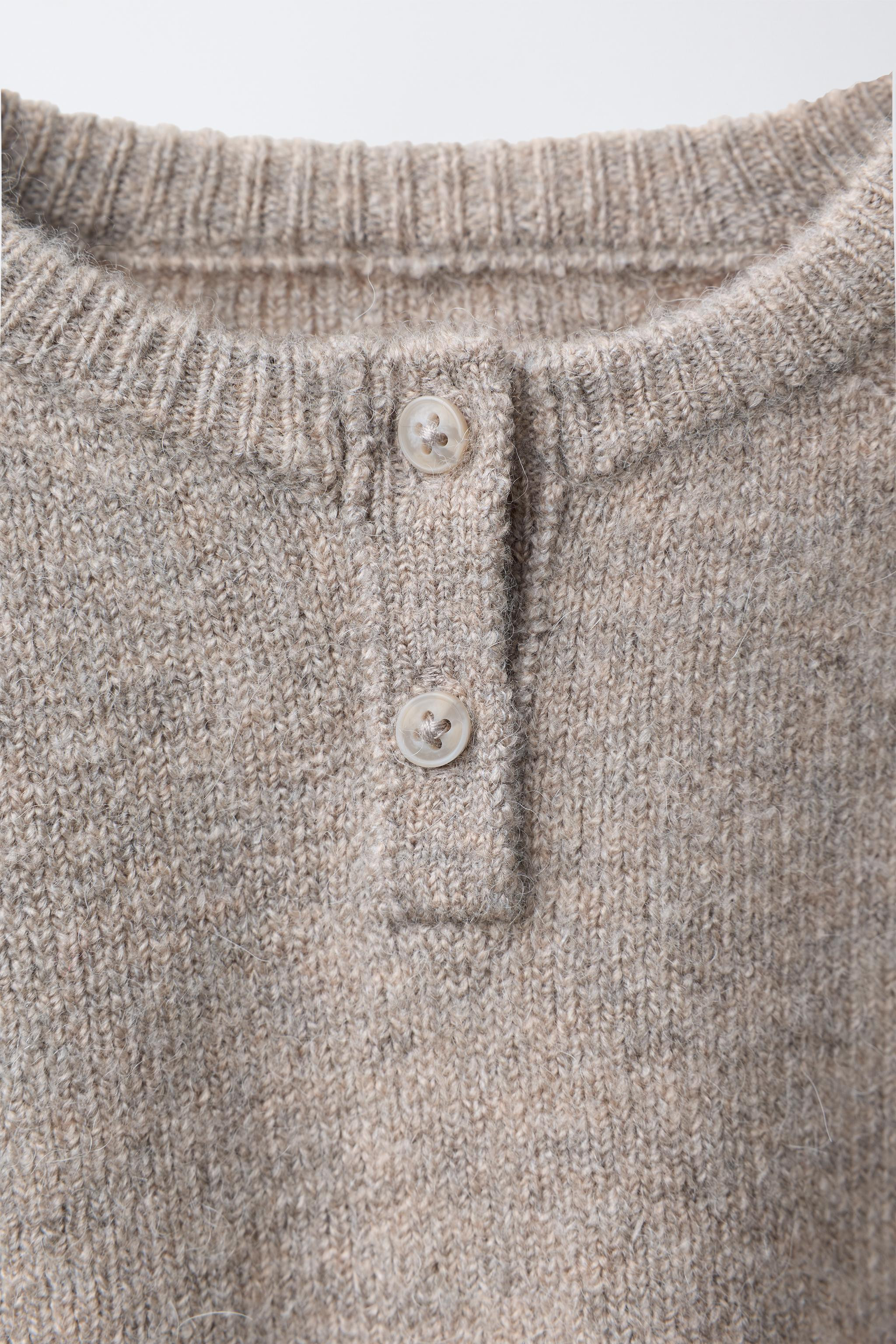 KNIT HENLEY JUMPER | Zara UK