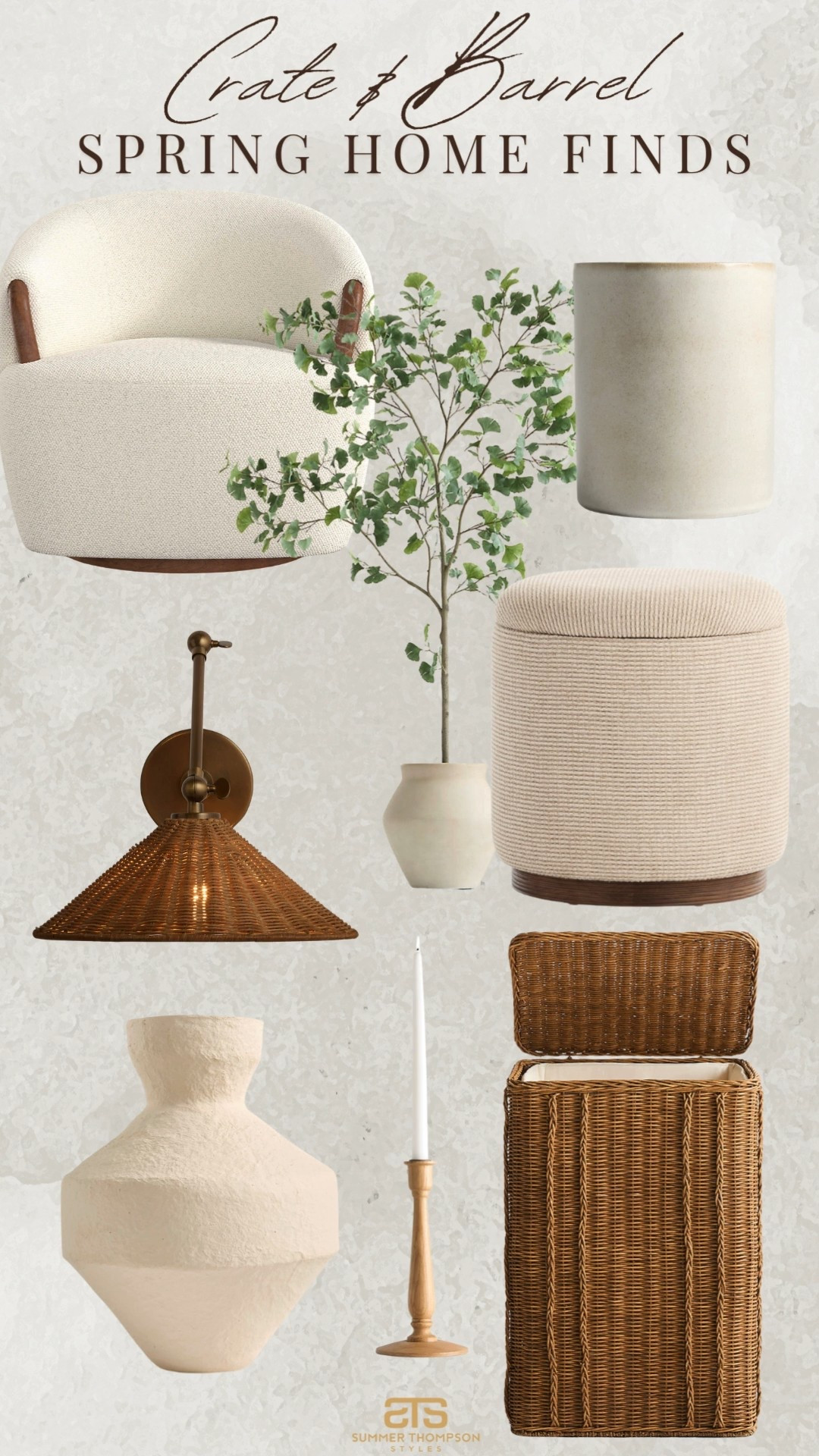 A little refresh brought to you by crate & barrel! 

Spring home refresh wicker rattan stool trending best sellers neutral home 

#LTKSeasonal #LTKHome