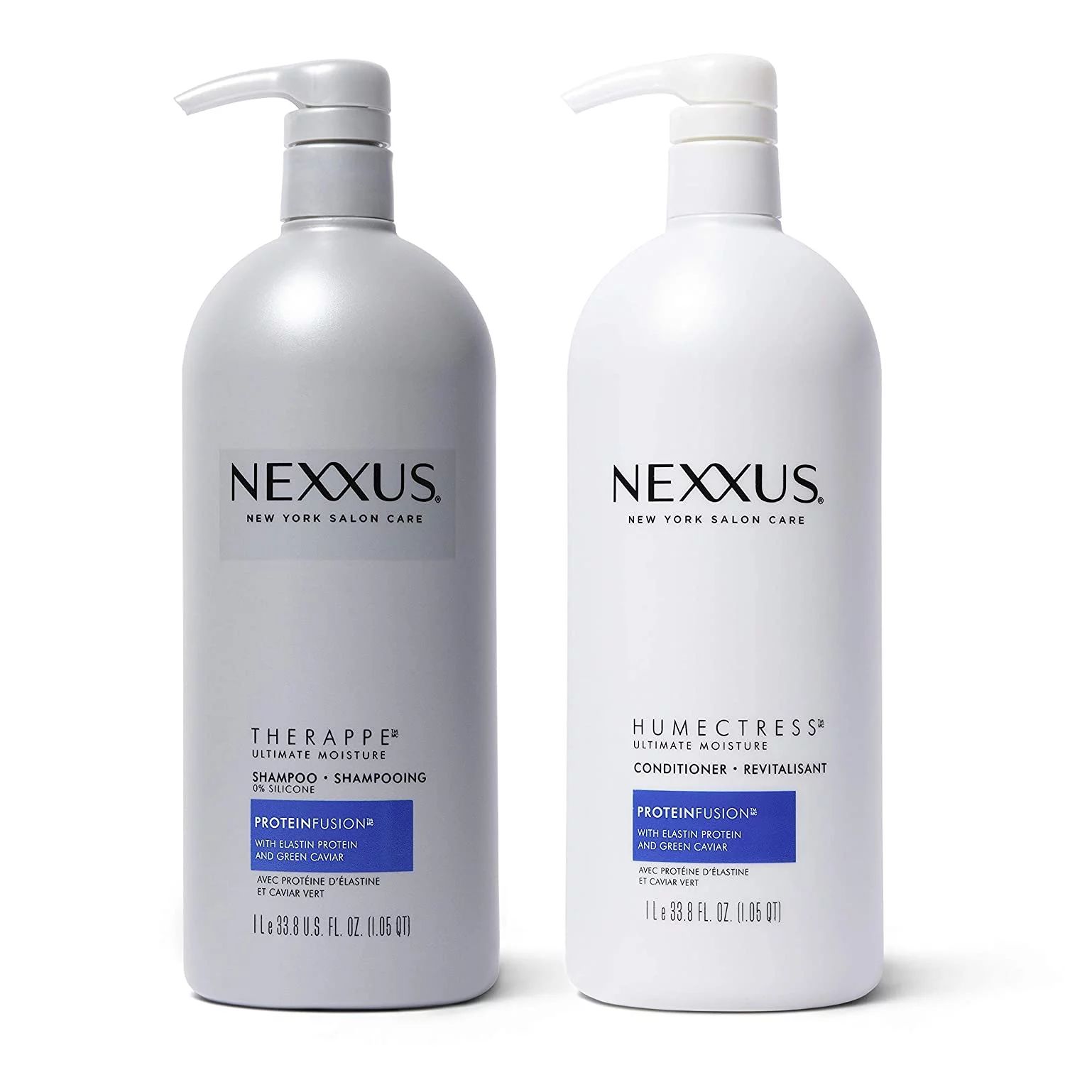 Nexxus Shampoo and Conditioner for Dry Hair Therappe Humectress Silicone-Free, Moisturizing Cavia... | Walmart (US)