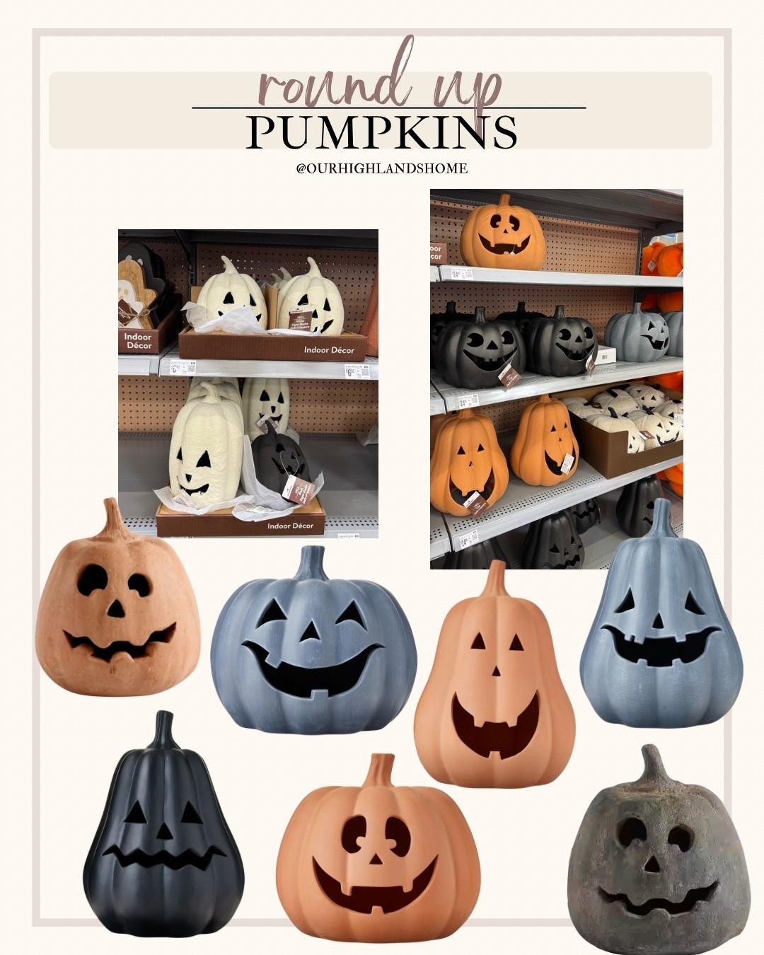 SO many fun pumpkins in different colors, material, and faces at walmart 

#LTKSaleAlert #LTKSeasonal #LTKHome