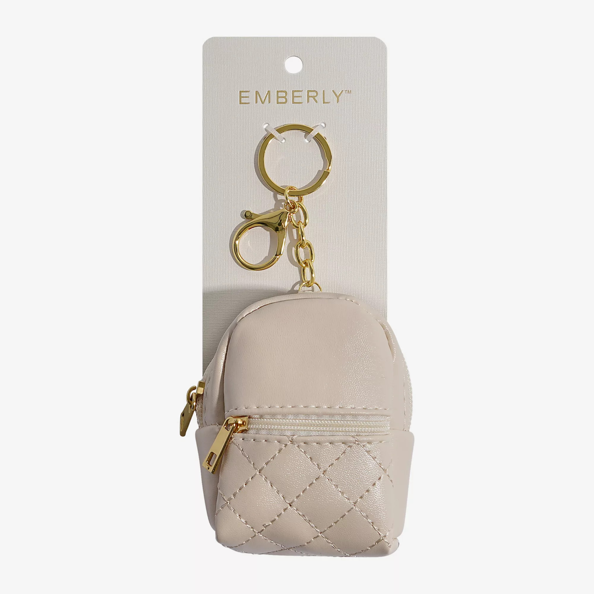 Emberly Quilted Mini Backpack Bag Charm | Kohl's