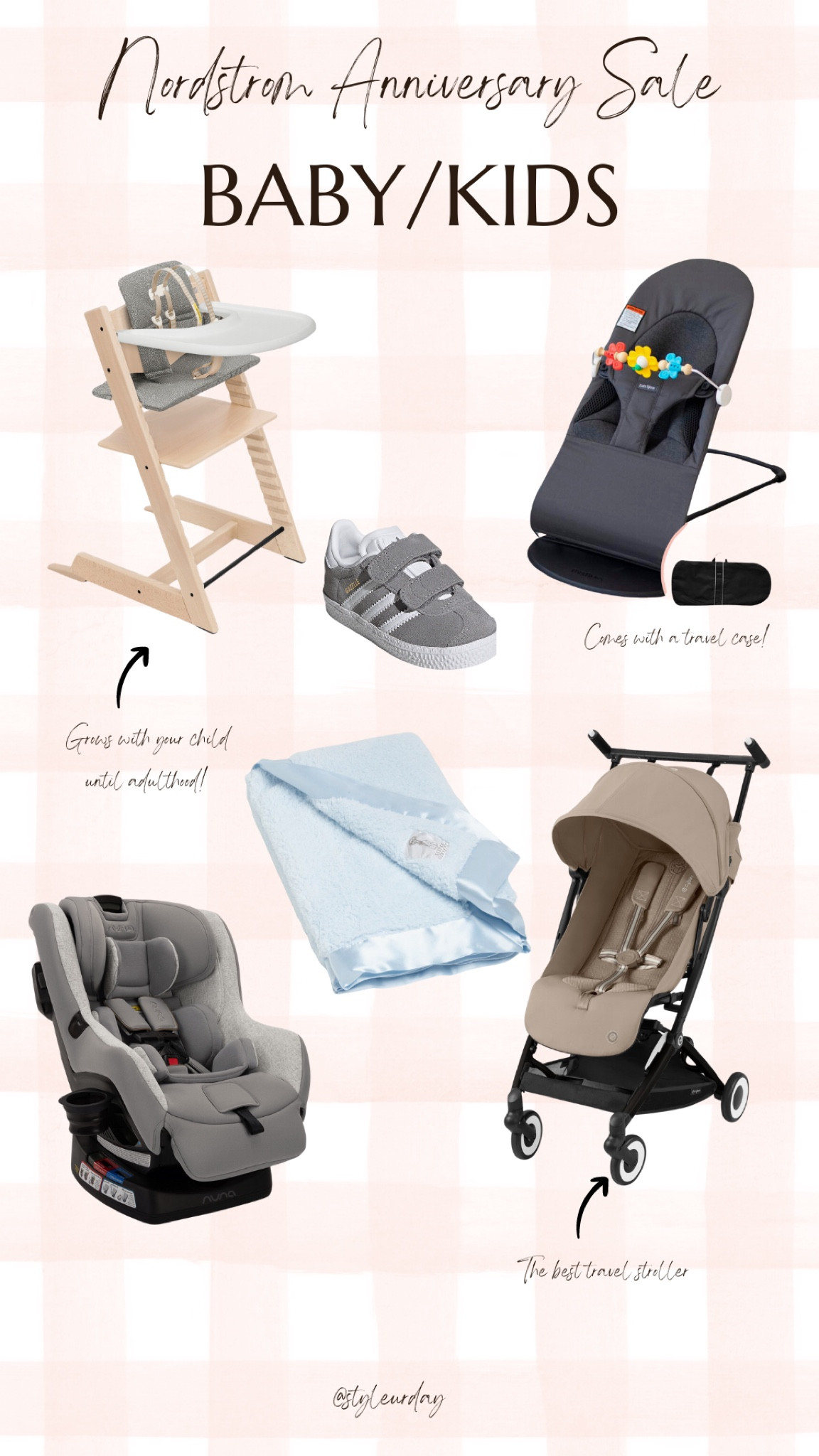 My favorite baby/toddler items that I swear by 🩷 The bouncer has been a lifesaver for us when my little one was younger. I absolutely love the trip trapp highchair and nuna convertible car seat! 

#LTKBaby #LTKSummerSales #LTKxNSale