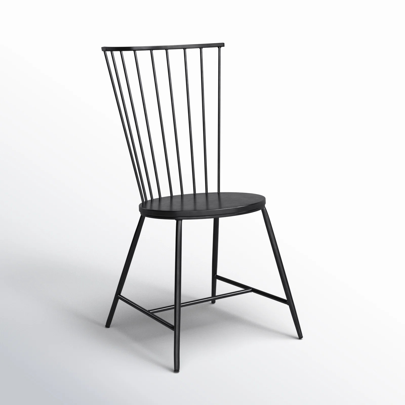 Metal Windsor Back Side Chair in Black | Wayfair North America