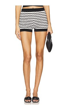 Lovers and Friends Elery Shorts in Black & White from Revolve.com | Revolve Clothing (Global)