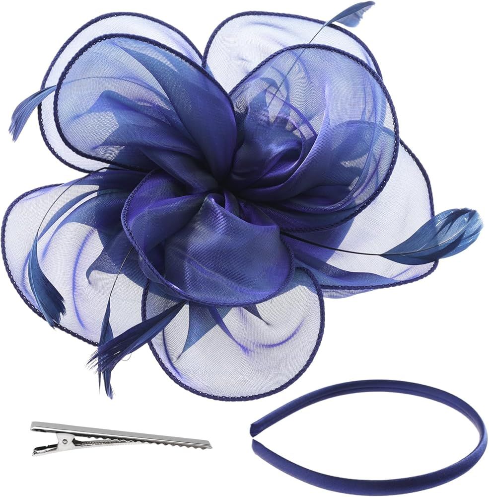 Fascinators Kentucky Derby Hats Flower Headwear Ribbons for Women Tea Party Cocktail Wedding Feat... | Amazon (US)