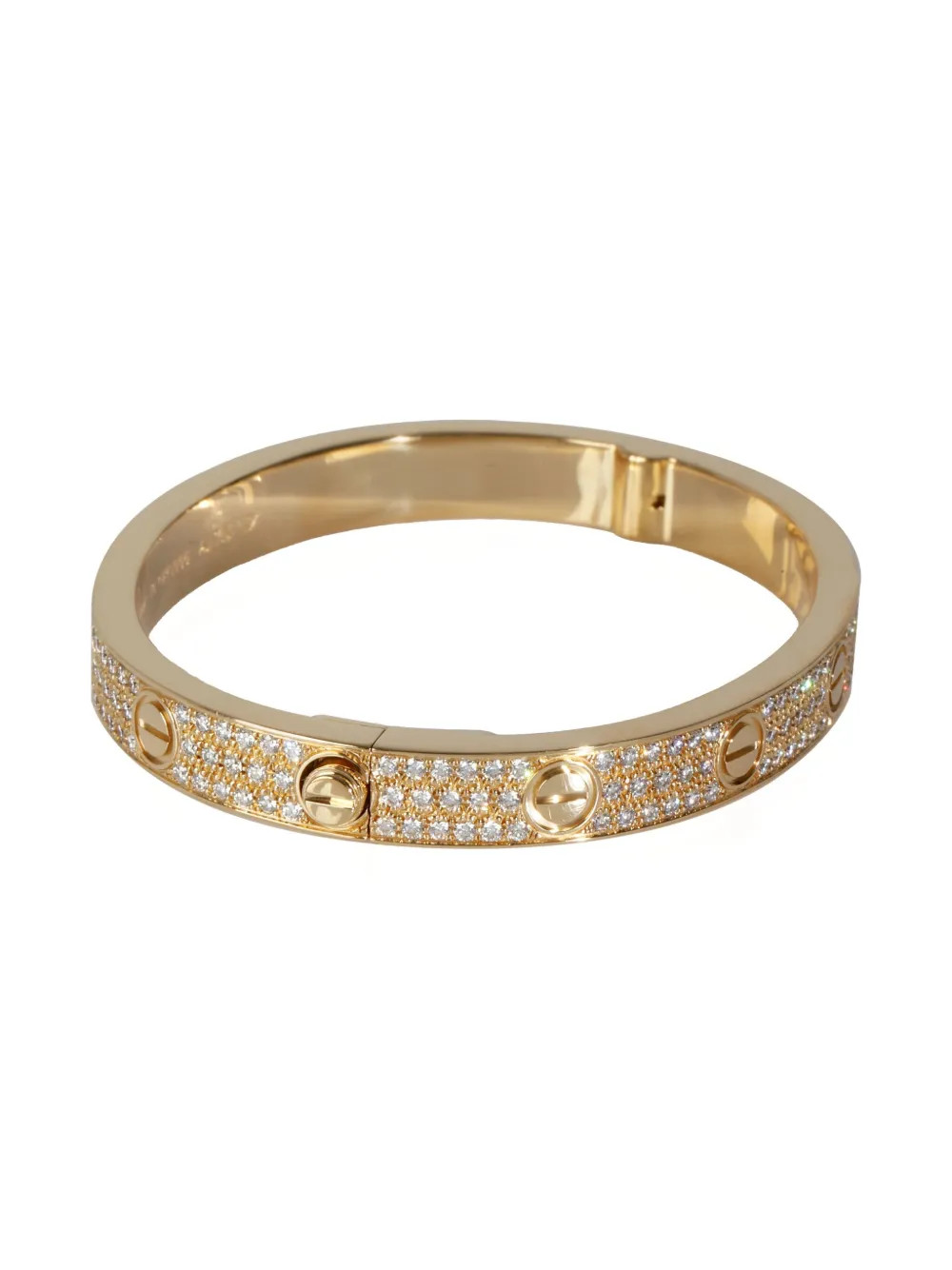 18K yellow gold Love diamond bracelet | Farfetch Global