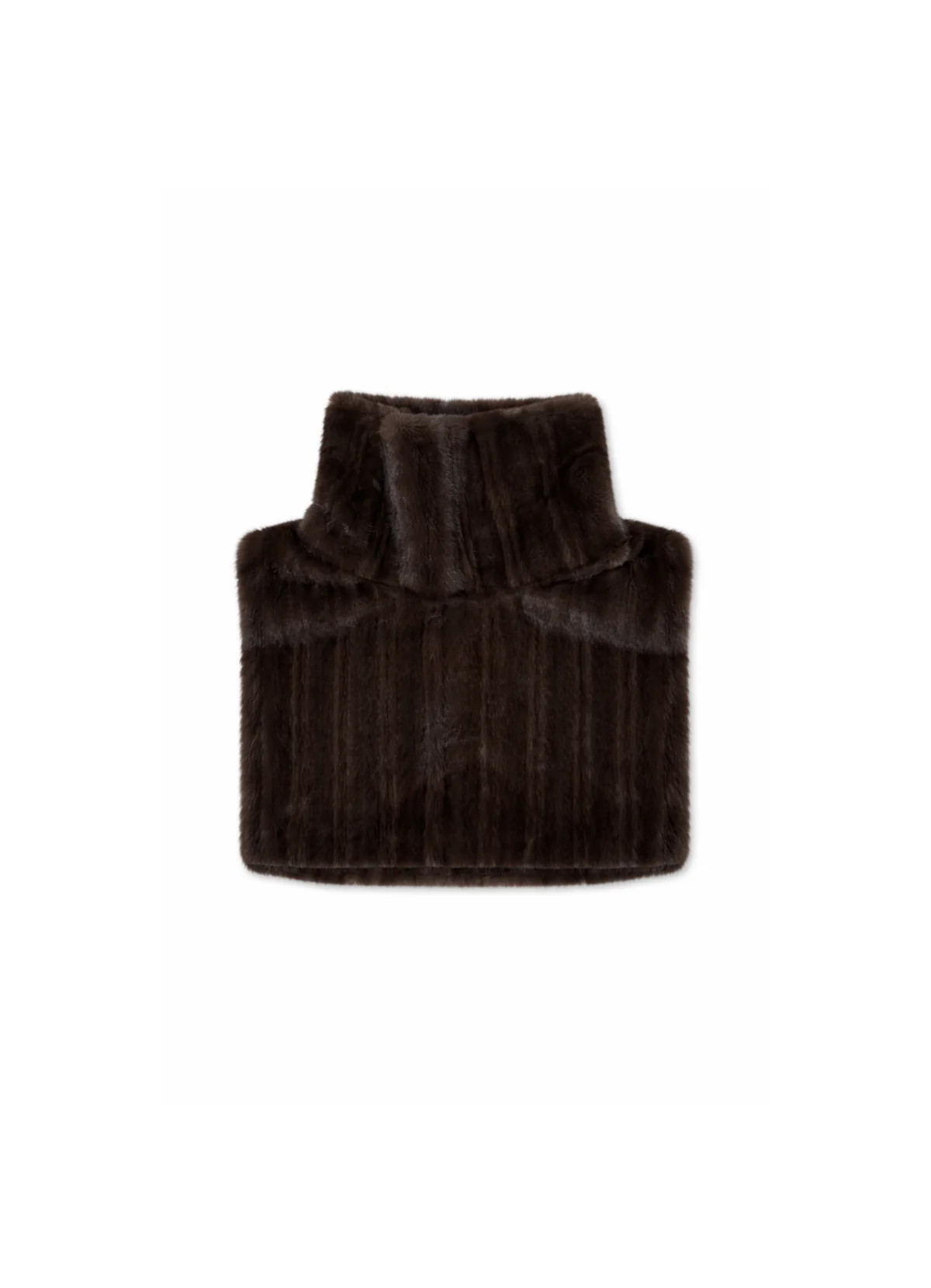 Brown Vintage Faux Fur Snood | DE SAVARY LONDON