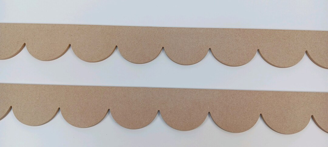 Scallops MDF Trim Molding With Scallop Pattern, Scalloped MDF Trim Custom Design, Each Scallop is... | Etsy (US)