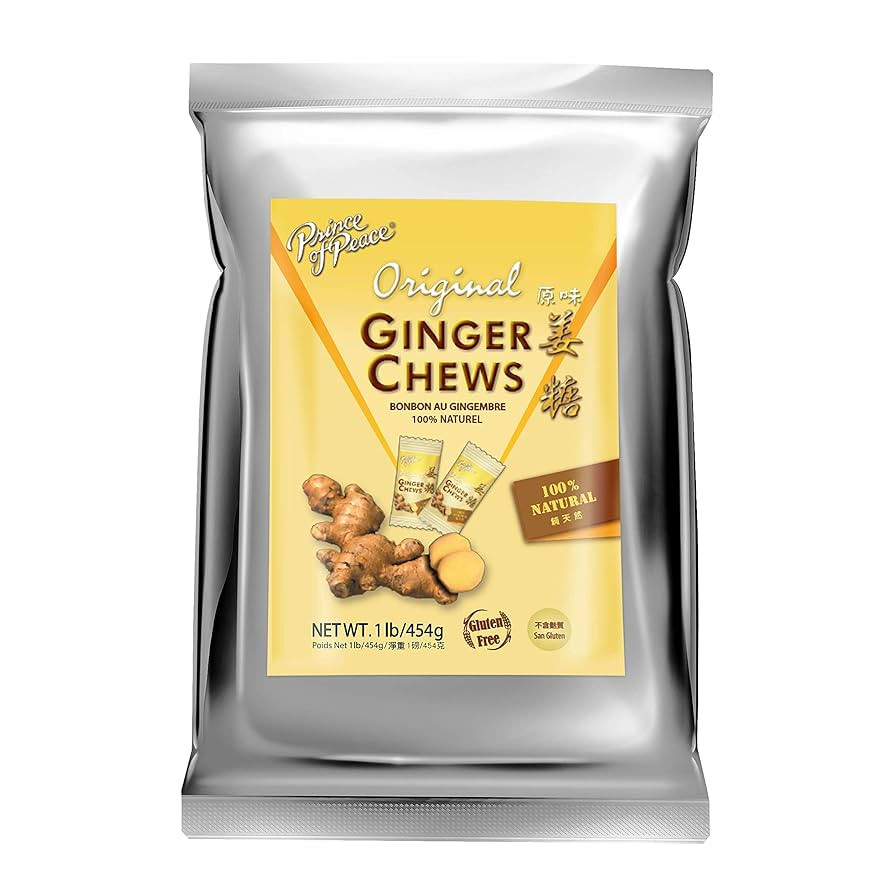 Prince of Peace Original Ginger Chews, 1 lb. – Candied Ginger – Candy Pack – Ginger Chews C... | Amazon (US)