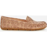 Coach Women's Marley Coated Canvas Driving Shoes - Tan - UK 4 | Coggles (Global)