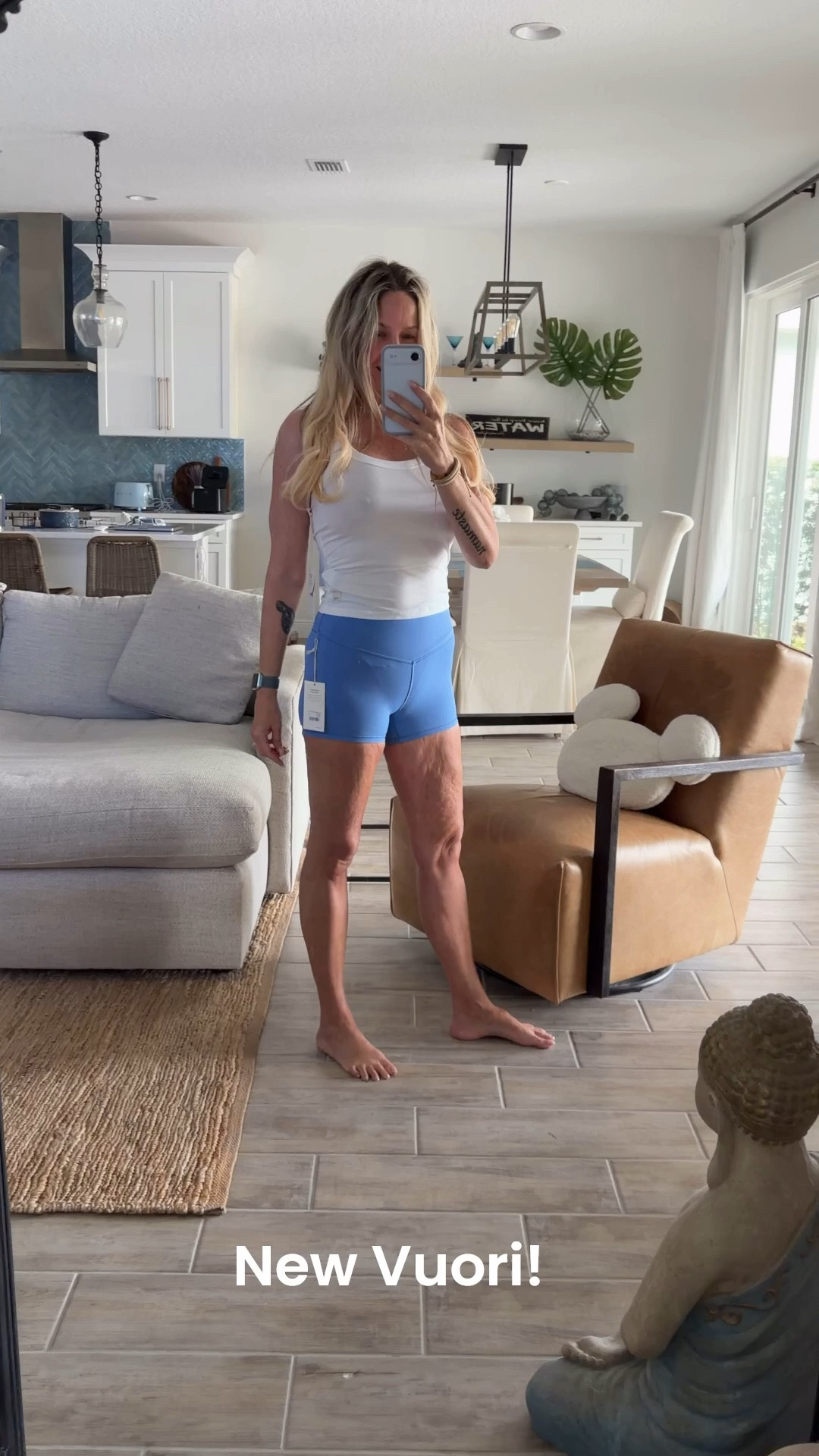 Wearing the Vuori All The Form micro shorts in Regatta Blue with the white Energy racerback — both size small.

Such a clean, fresh combo and perfect for workouts or walks.

Everything linked in my LTK 🤍


#LTKActive #Vuori #WorkoutOOTD #Athleisure #LTKFinds

#LTKActive #LTKOver40