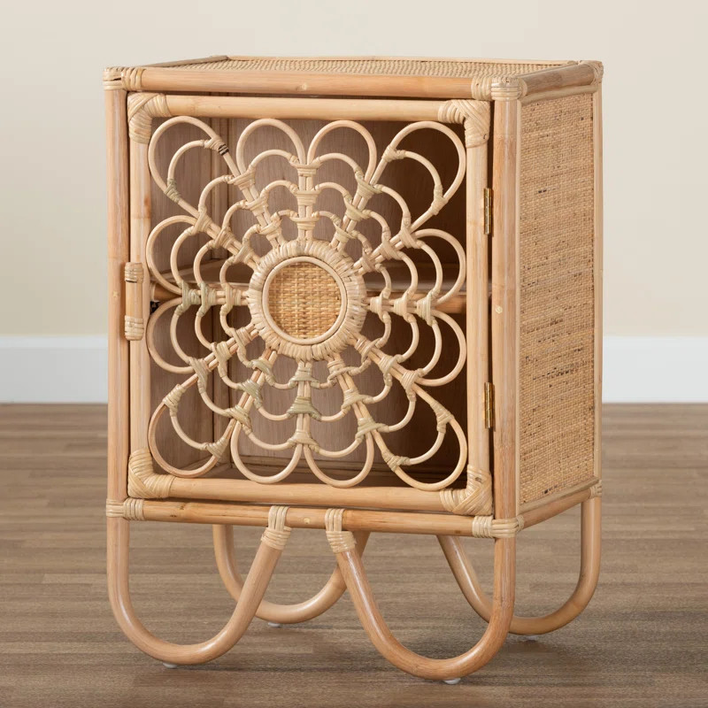 Bay Isle Home™ Acelin Modern Bohemian Rattan Nightstand & Reviews | Wayfair | Wayfair North America