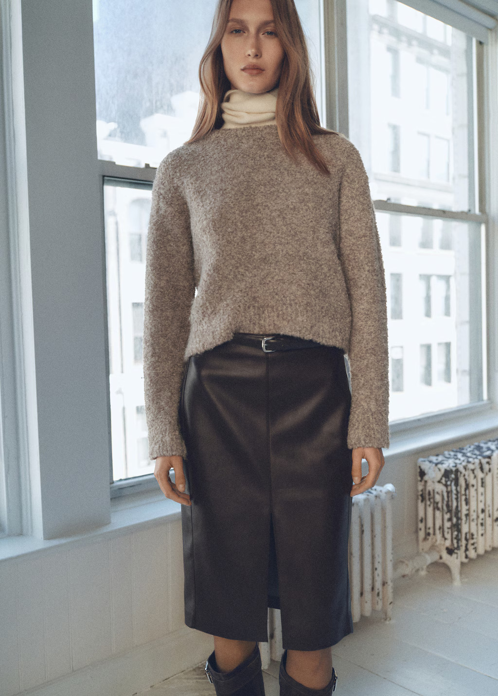 Round-neck bouclé sweater - Women | MANGO USA | Mango (US/MX/AU)