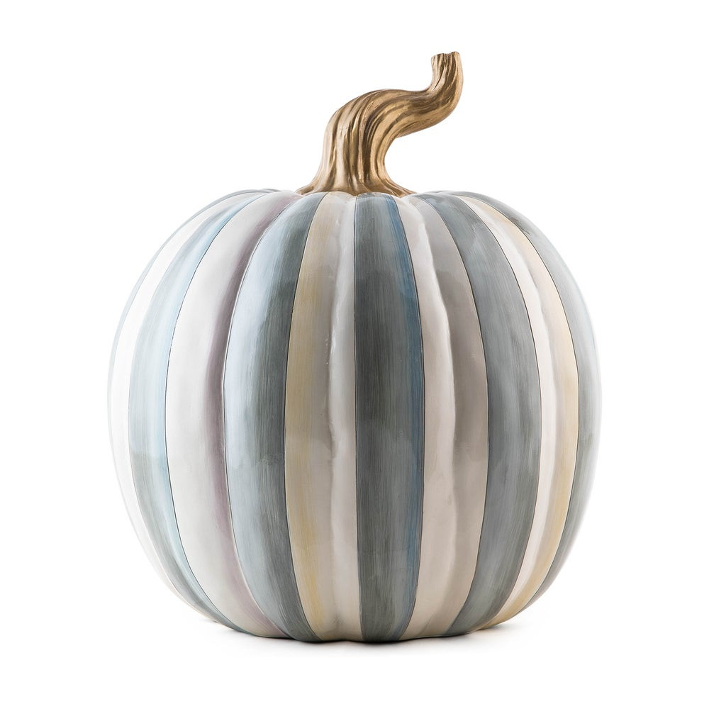 Sterling Stripe Medium Pumpkin | MacKenzie-Childs