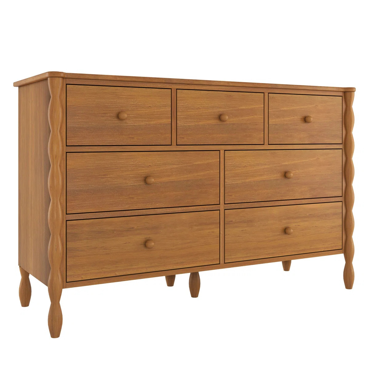 Jenny Lind 7-Drawer Spindle Dresser | Wayfair North America